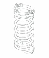 Veer onderstel voor veertoestel tekening