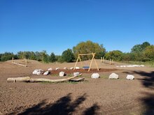 voorbeeld speeltuin met zwerfkeien