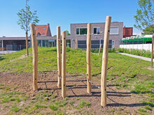 Sfeerfoto in speeltuin touwenparcours