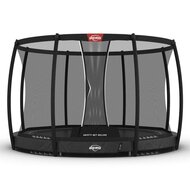 losse trampoline Berg Elite Inground Trampoline Ø430 cm Antraciet met veiligheidsnet Deluxe Professioneel