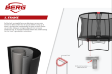 veiligheidsnet Berg Elite Inground** Trampoline Ø330 cm Grijs met veiligheidsnet Deluxe