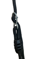 zwart br touw braided rope met stellacht om te verstellen