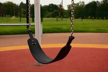 Flexibel rubberzitje premium met gegalvaniseerde kettingen 200 cm