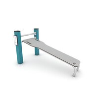 Outdoor Workout Sit-up Bench Schuin Turquoise