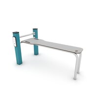 Outdoor Workout Sit-up Bench Turquoise