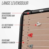 BERG Bamboe Klimwand met verplaatsbare klimstenen lange levensduur