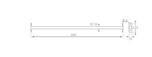 B-PLAY Duikelstang 90cm RVS afmetingen