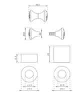Technische tekening ketting plug