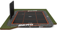 Berg Ultim Pro Bouncer Flatground Trampoline 500 x 500 Antraciet Grijs met AeroWall
