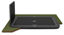 Berg Ultim Elite Flatground Trampoline 500 x 300 Grijs met AeroWall