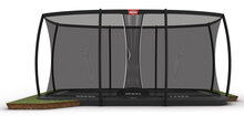Berg Ultim Elite Flatground Trampoline 500 x 300 cm incl. Safetynet Deluxe XL Antraciet Grijs Professioneel
