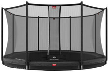 Berg Favorit Inground Ø430 Trampoline met Safetynet Comfort Antraciet Grijs