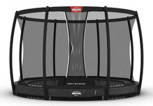Berg Inground Champion Trampoline Ø330 cm Antraciet Grijs met veiligheidsnet Deluxe