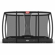 Berg Ultim Champion Trampoline Inground 330 x 220 cm met Safetynet Deluxe Antraciet Grijs