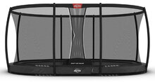 Berg Inground Grand Champion Trampoline Antraciet Grijs 520 x 345 cm met veiligheidsnet Deluxe