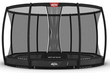 Berg Inground Grand Champion Trampoline Antraciet Grijs 470 x 310 cm met veiligheidsnet Deluxe