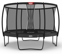 Berg Champion Regular Trampoline Ø380 cm Antraciet Grijs met veiligheidsnet Deluxe