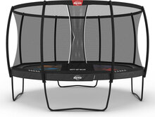 Berg Champion Regular Trampoline &Oslash;430 cm Antraciet Grijs Levels met veiligheidsnet Deluxe XL