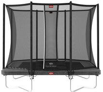 Berg Ultim Favorit Trampoline 280 x 190 incl. Safetynet Comfort Antraciet Grijs