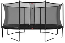 Berg Grand Favorit Trampoline Ovaal 520 x 345 cm Zwart met veiligheidsnet Comfort