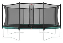 Berg Grand Favorit Trampoline Ovaal 520 x 345 cm Groen met veiligheidsnet Comfort