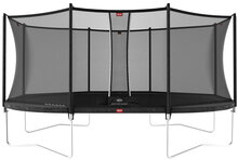 Berg Grand Favorit Trampoline Ovaal 520 x 345 cm Antraciet Grijs met veiligheidsnet Comfort
