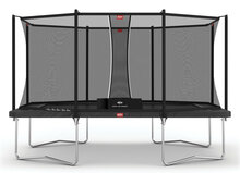 Berg Ultim Favorit Trampoline 410 x 250 cm  incl. Safetynet Comfort Antraciet Grijs
