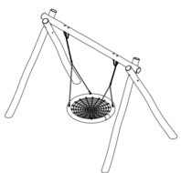 Eco-Play Vliegende schotel Robinia - RO170 tekening