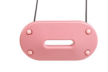 Ergonomisch Schommelzitje XXL Pastel Roze met Zwart BR-touw slingert