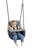 kind in Kunststof Babyzitje 3 in 1 Antraciet