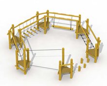 Eco-Play Behendigheidsparcours Cirkel Robinia Openbaar