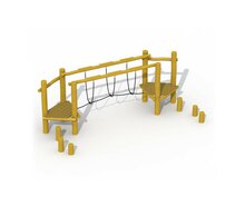 Eco-Play Behendigheidsparcours Touwbrug Openbaar Robinia