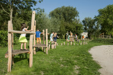 Een heel parcours met toestellen