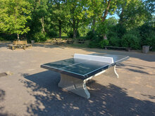 Betonnen Tafeltennistafel Antraciet in park