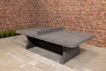 Pingpongtafel Antraciet Beton met Afgeronde Hoeken
