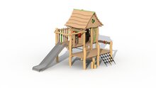 Eco-Play Minidorp Boswachtershuisje Robinia Openbaar