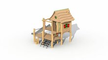 Eco-Play Minidorp Boswachtershuisje Robinia Openbaar