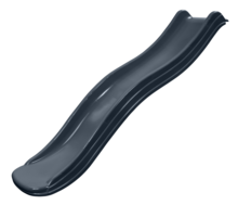 Losse glijbaan Antraciet 175 cm voor Platformhoogte 90 cm