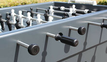 close up Betonnen Tafelvoetbaltafel Antraciet Gelakt