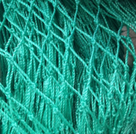 Zandbaknet maaswijdte 40 mm op maat kleur groen