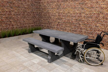 Antraciet Betonnen Picknickset Standaard Rolstoeltoegankelijk