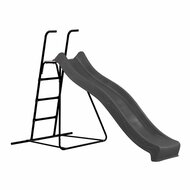 Vrijstaande Ladder Zwart 150 cm Hoog met Glijbaan Tsuri Antraciet