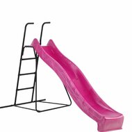 Vrijstaande Ladder Zwart 150 cm Hoog met Glijbaan Tsuri Roze