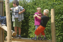 Speelplezier op de loopbalk