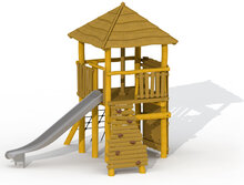 Eco-Play Tovertoren met dak Robinia Openbaar