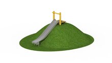 Eco-Play Heuvelglijbaan met platform 1,5 m Robinia