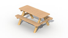 Eco-Play Kinderpicknicktafel 1,20 meter Robinia