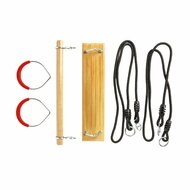 Schommelzitje met Trapeze en Ringenset BR-touwen (3-in-1)