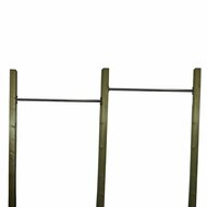 B-Play Duikelrek 90cm Antraciet met verduurzaamd houten palen Duo
