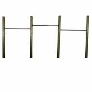 B-Play Duikelrek 90cm Antraciet met verduurzaamd houten palen Trio